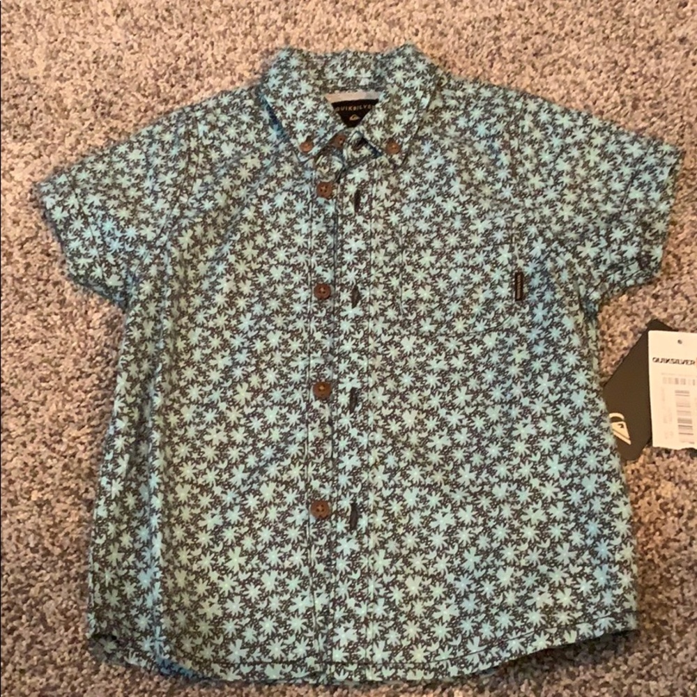 Toddler Floral Button Down